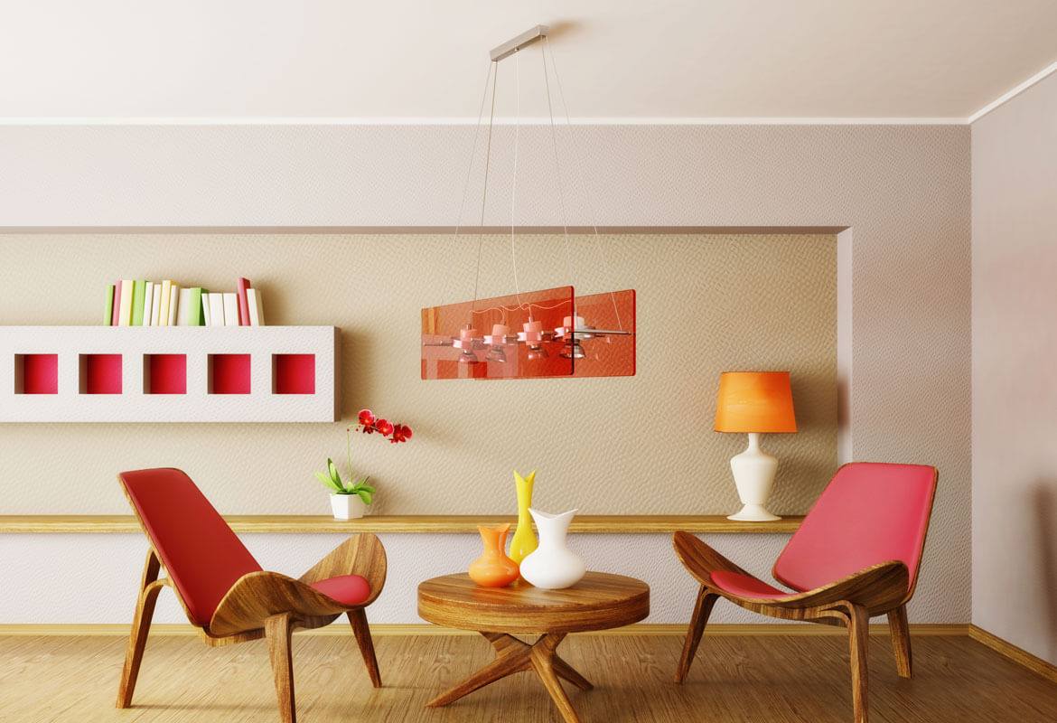 Food preparation activity in the kitchen area