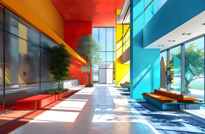 A child focused on the Pink Tower sensorial material